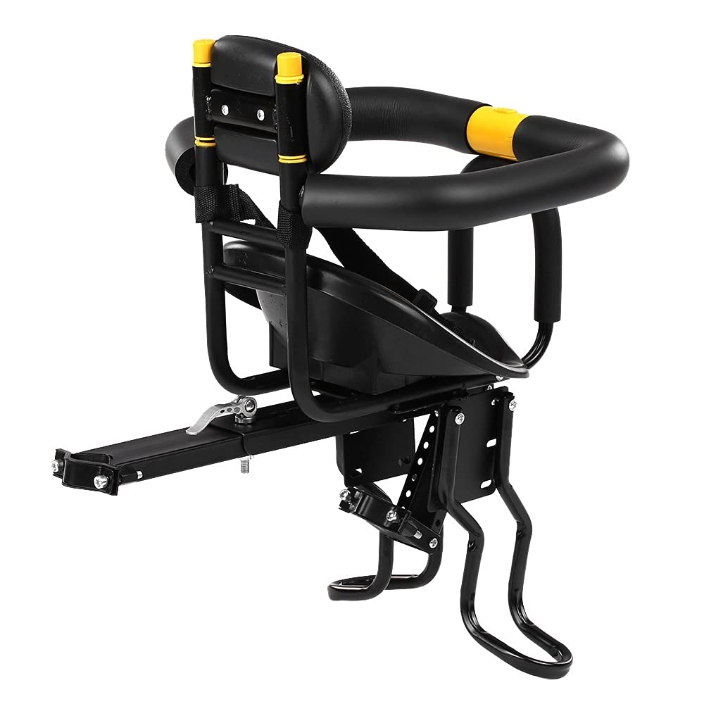 **SXZHSM Kids Bike Front Mount Seat - Adjustable & Safe Child Bicycle Carrier with Handrail for Toddlers & Infants - Compatible with Mountain Bikes, Road Bikes & Commuting - Perfect for Family Rides, Outdoor Adventures & Daily Errands**
