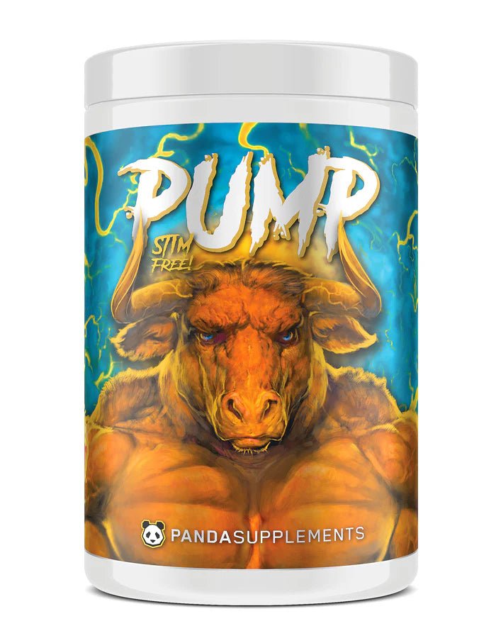 Panda Supplements PUMP Stim-Free Pre-Workout Powder - Energy & Focus Booster for Gym, Bodybuilding & Fitness Training