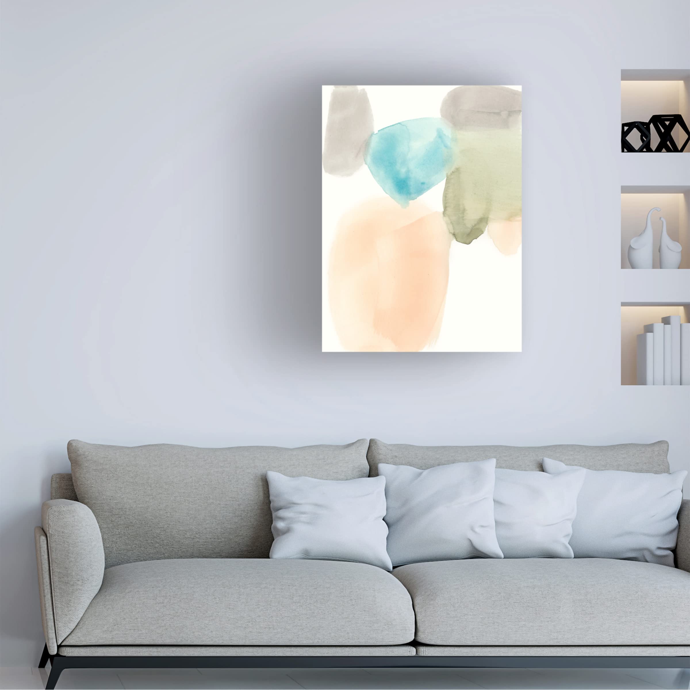 Jennifer Goldberger 'Soft Touch I' Canvas Art Print - Premium Trademark Fine Art for Home & Office Decor - Perfect for Living Room, Bedroom, or Gift