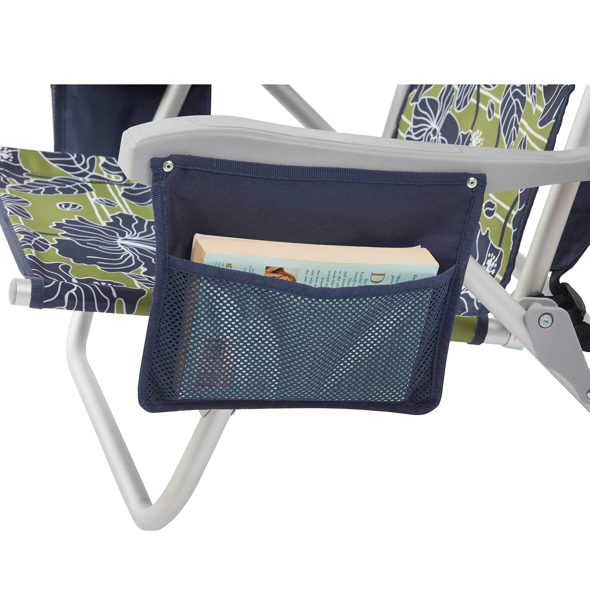 Lightspeed Outdoors ECO Ultimate Backpack Beach Chair for Adults - Adjustable Reclining Folding Chair with Padded Headrest | Portable Backpack Design for Beach, Camping, Travel & Outdoor Relaxation | 1-Piece Lightweight Chair