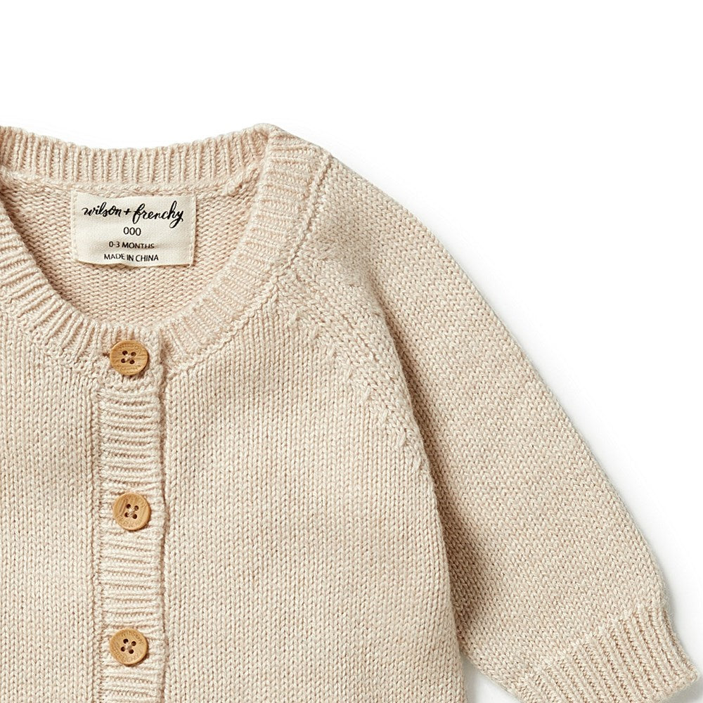 Baby Knitted Button Growsuit - Soft Cotton Romper for Newborns & Infants | Perfect for Playtime, Sleepwear & Photo Shoots