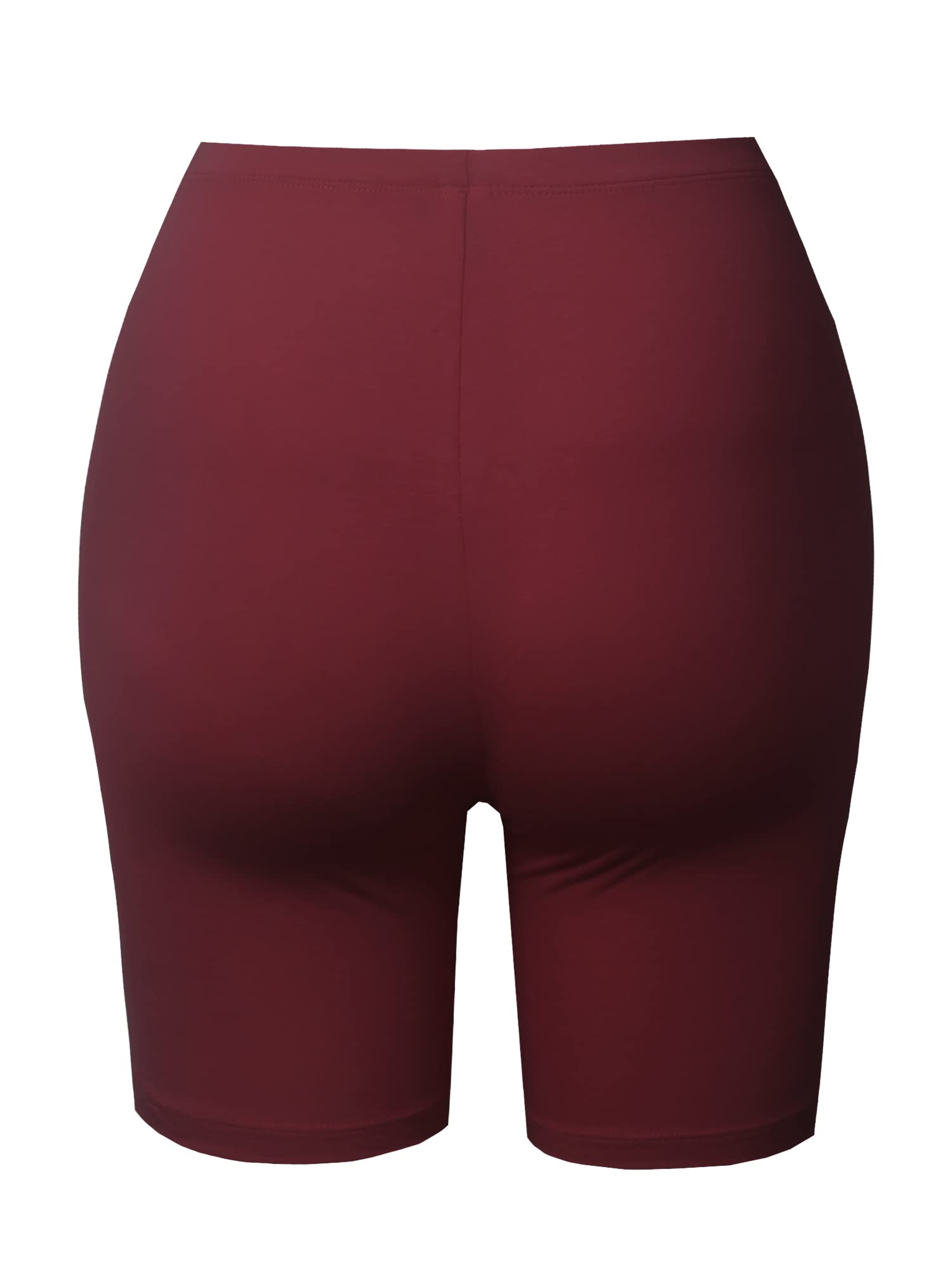 Emma Women's Essential Active Daily Cotton Mid Rise Biker Shorts - Perfect for Yoga, Running, Gym & Lounge Wear