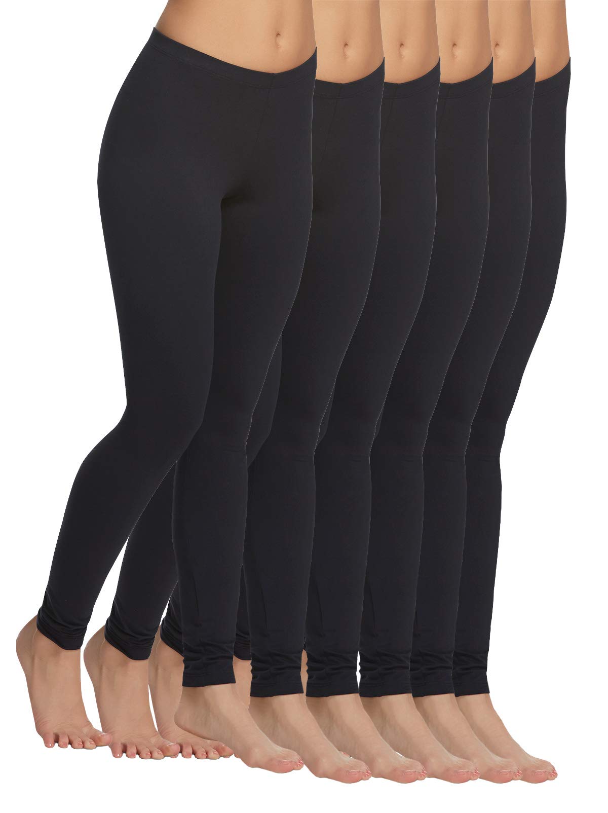 Felina Velvety Super Soft Lightweight Leggings 2-Pack for Women - High Waisted Yoga Pants, Workout Clothes, Lounge Wear - Perfect for Gym, Running, Pilates & Everyday Comfort