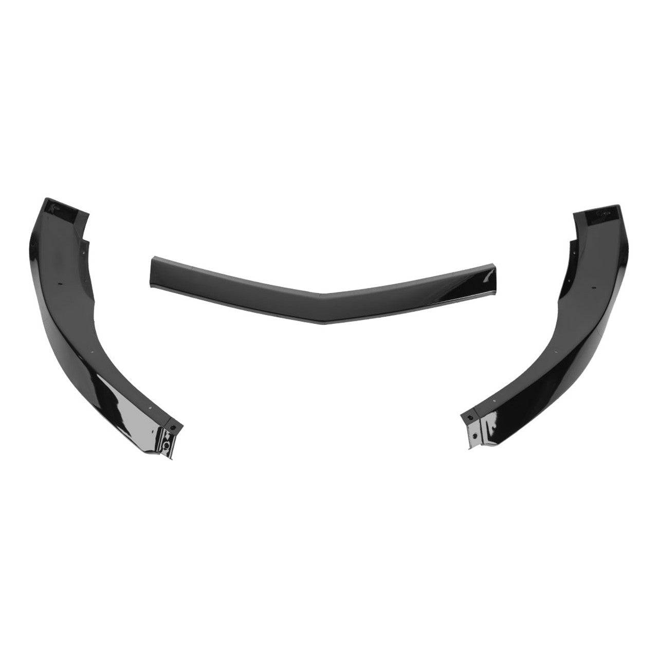 2010-2013 Chevrolet Camaro V6 Front Bumper Lip Splitter Kit - 3PC Stylish Body Kit for Enhanced Aerodynamics - Perfect for Car Enthusiasts & Street Racing