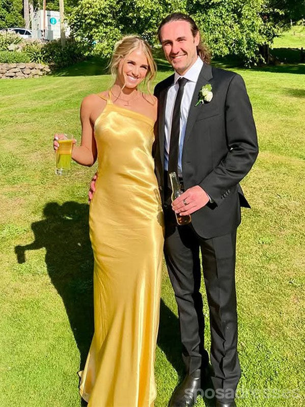 Stunning Yellow Mermaid One Shoulder Long Prom Dress for Women - Elegant Evening Gown for Formal Parties, Homecoming, and Special Occasions | Style 13879