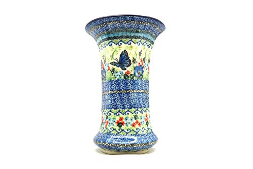 Handmade Polish Pottery Vase - Large Unikat U4600 Signature Collection - Authentic Ceramic Home Decor for Dining Table, Living Room & Wedding Centerpieces