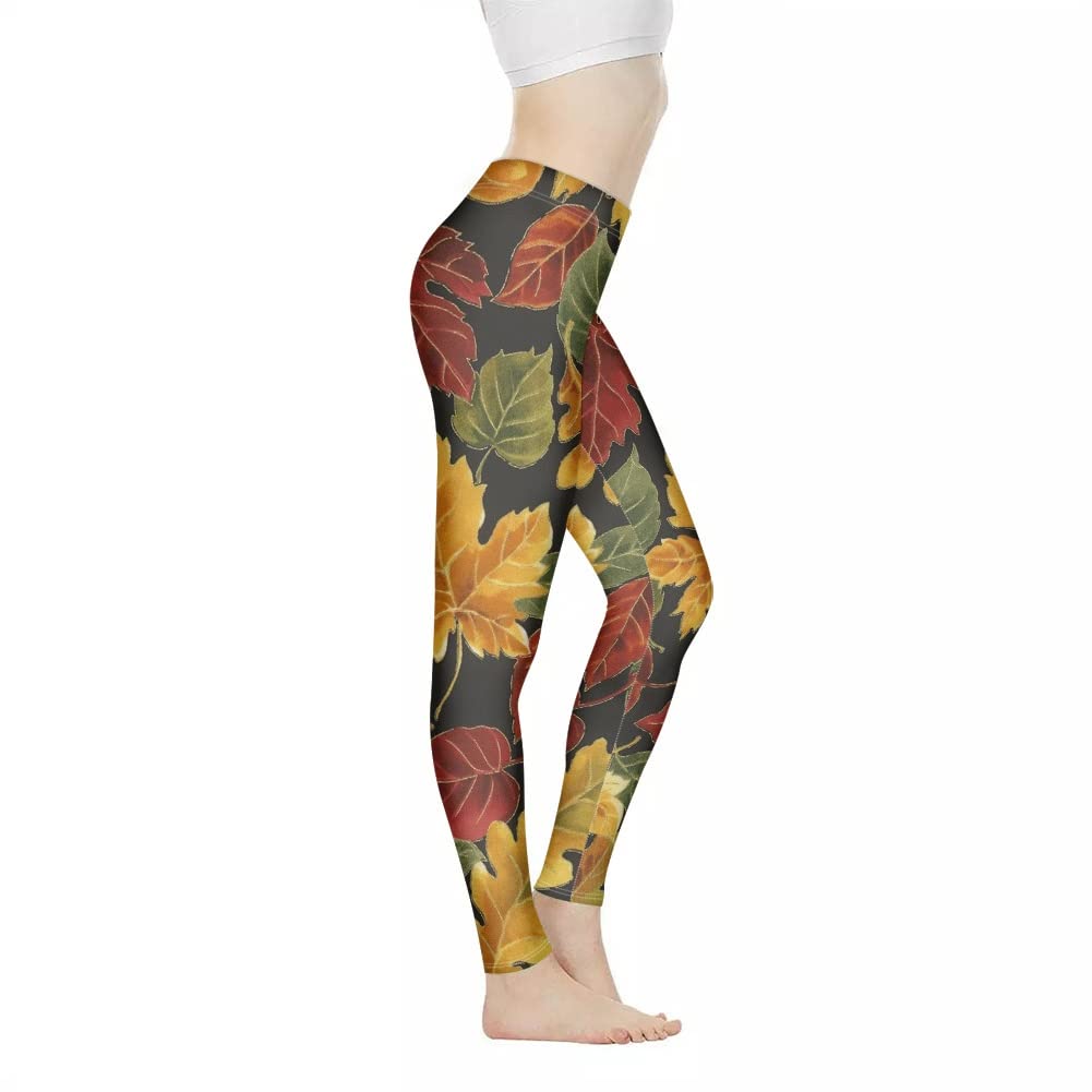 POLERO Women's High Waist Fish Scale Leggings - Tummy Control Mermaid Yoga Pants with Stretchy Paisley Print for Workout & Lounge
