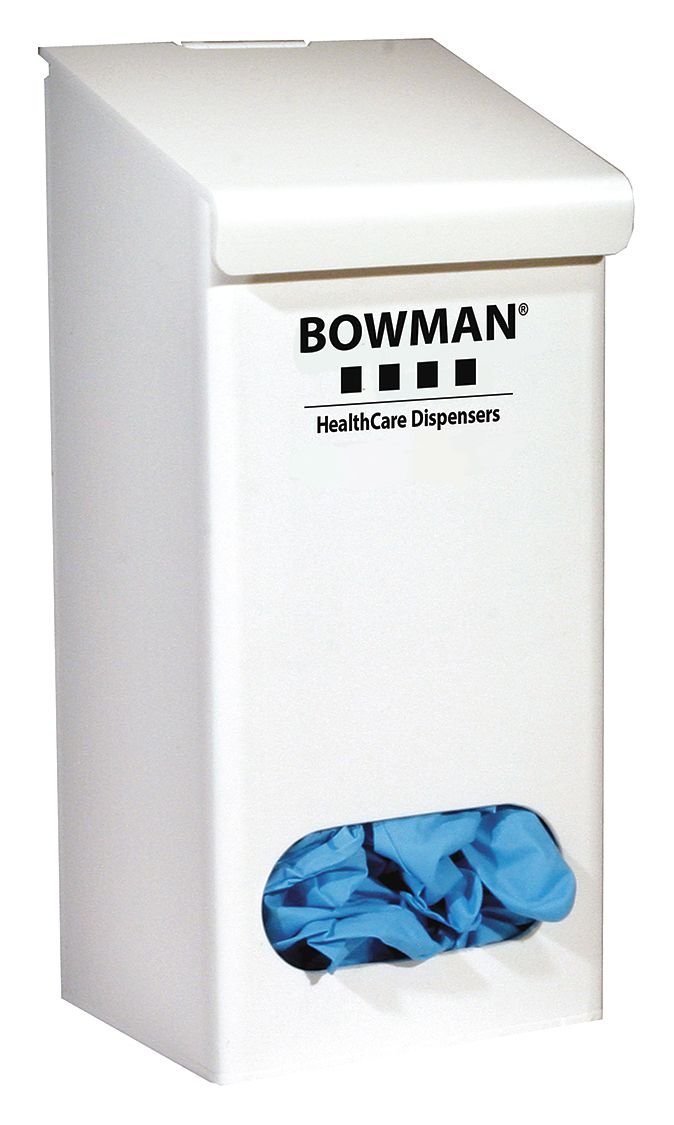 White Bulk Glove Box Dispenser - Perfect for Medical, Laboratory & Food Service Use