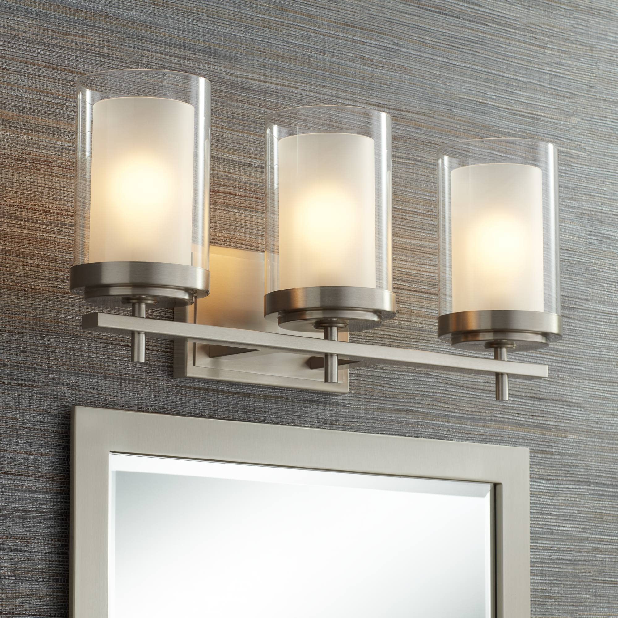 Sannah Modern Wall Light Fixture - Brushed Nickel Metal, Hardwired 22