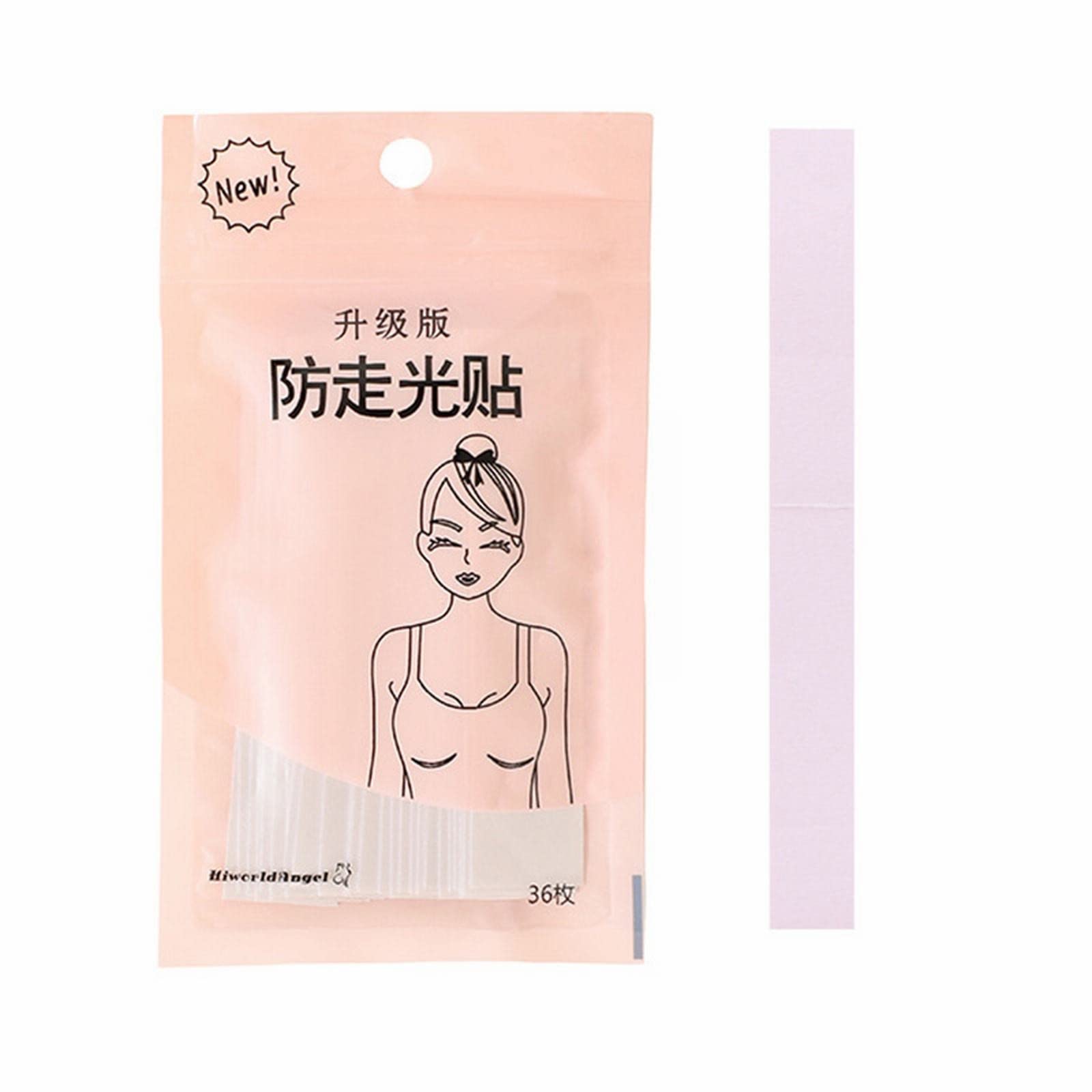 Transparent Double Sided Tape for Shirts - Anti Roll Shoulder Straps & Neckline Fixing Stickers - Self Care Must Haves for Wardrobe Organization & Clothing Maintenance