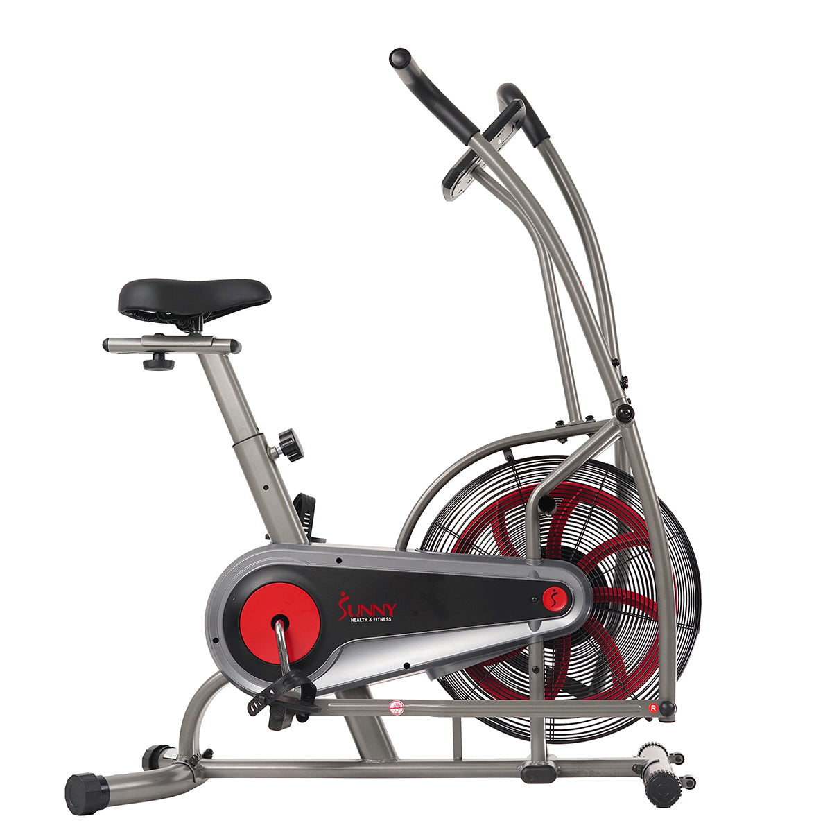 Motion Air Bike - Fan Exercise Bike with Adjustable Air Resistance, Device Holder for Home & Office Workouts | Perfect for Cardio, Indoor Cycling & Fitness Training