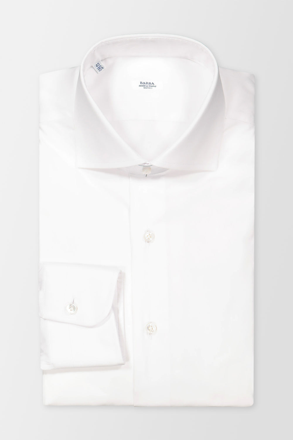 Barba Napoli White Classic Dress Shirt for Men | Premium Cotton Formal Shirt | Perfect for Business, Weddings & Office Wear