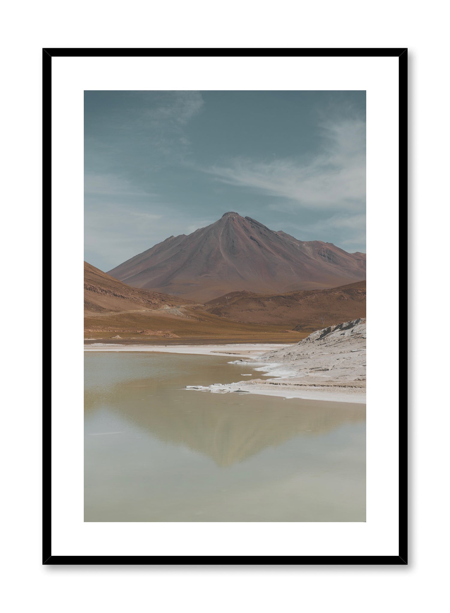 Red Stone Wall Art Poster - Modern Home Decor for Living Room, Bedroom & Office | Perfect for Boho, Minimalist & Scandinavian Style Interiors