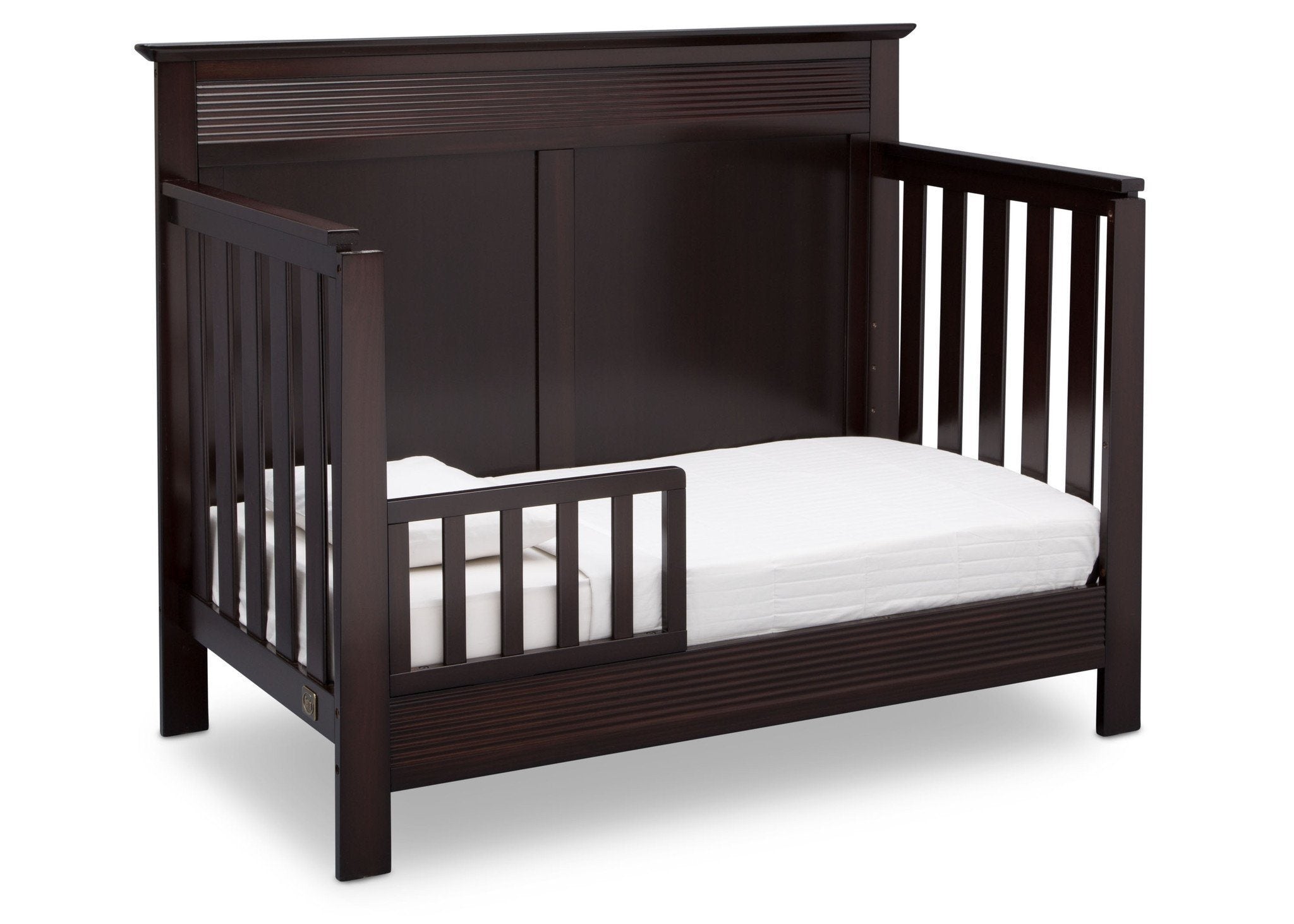Fall River 4-in-1 Convertible Baby Crib - Toddler Bed, Daybed & Full-Size Bed - Safe & Stylish Nursery Furniture for Newborns to Teens - Perfect for Small Spaces & Modern Nurseries