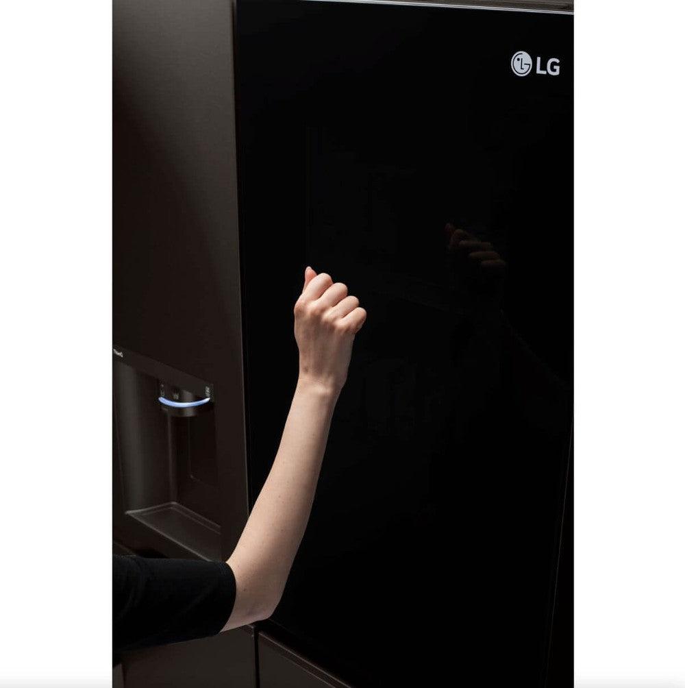 LG 27 Cu. Ft. Black Stainless Steel Side by Side Refrigerator with InstaView & Craft Ice Maker - Energy Efficient 36 Inch Counter Depth French Door Fridge for Modern Kitchen (Model LRSOS2706D) - Perfect for Entertaining & Large Family Storage