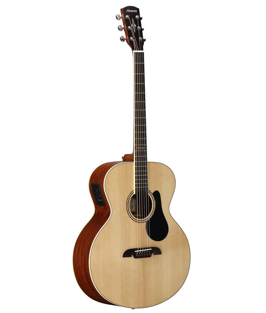 Alvarez ABT60E Baritone Acoustic-Electric Guitar - Spruce Top, Mahogany Back & Sides - Natural Finish | Perfect for Studio Recording, Live Performances & Fingerstyle Playing