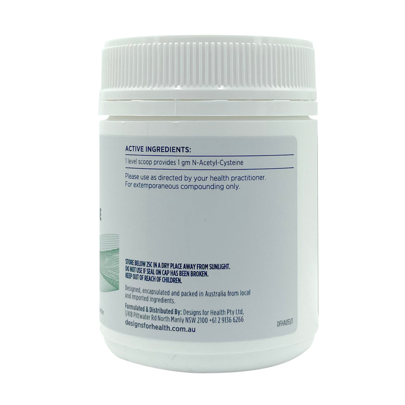 Designs For Health N-Acetyl Cysteine (NAC) Supplement - 600mg Oral Powder for Immune Support & Detox - Supports Liver Health & Respiratory Function - Ideal for Daily Wellness & Antioxidant Protection