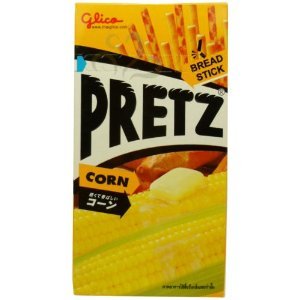 Glico Pretz Bread Sticks - Corn Flavor 36g (1.27 Oz) X 2 Boxes | Crunchy Japanese Snack for Parties, Office & Travel