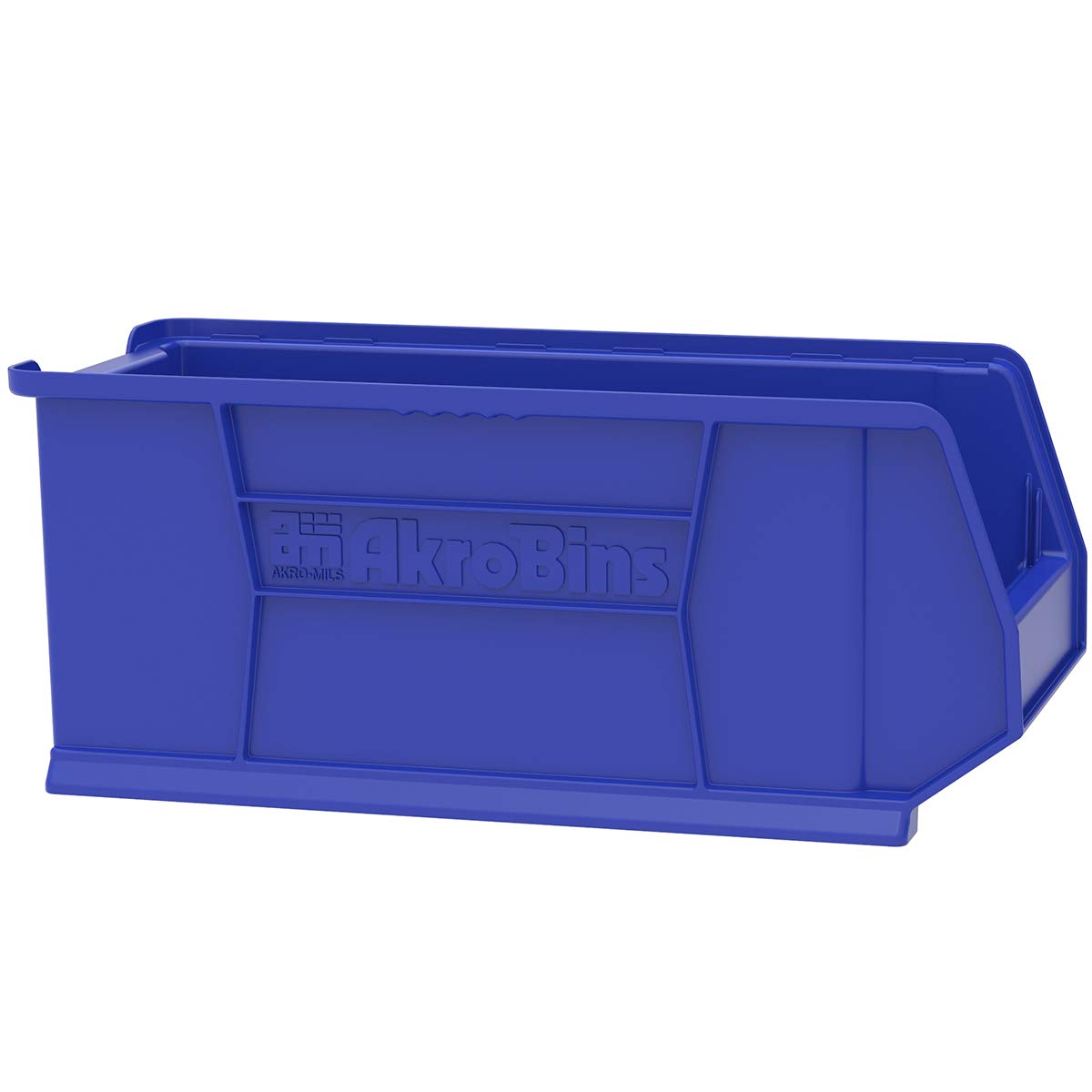 Akro-Mils 30287 Large Plastic Storage Bins - 4-Pack Stackable Organizer Bins for Garage, Classroom, Warehouse (24