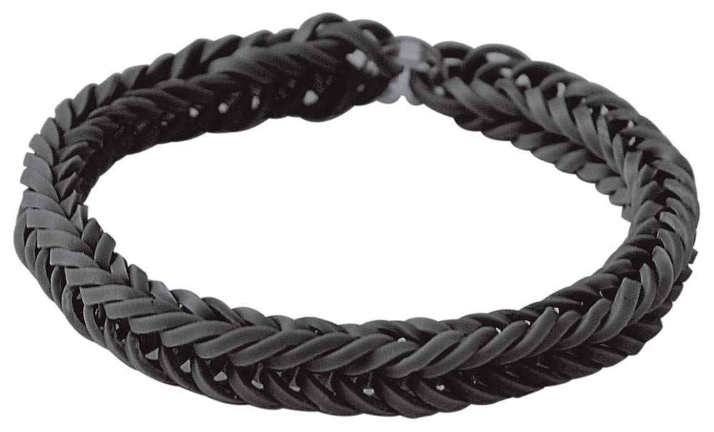 Wonderloom Bands - Premium Elastic Hair Ties for Women & Girls - Soft No Damage Hair Bands (Black, 12-Pack) - Perfect for Workouts, Yoga, Sports & Everyday Hairstyles