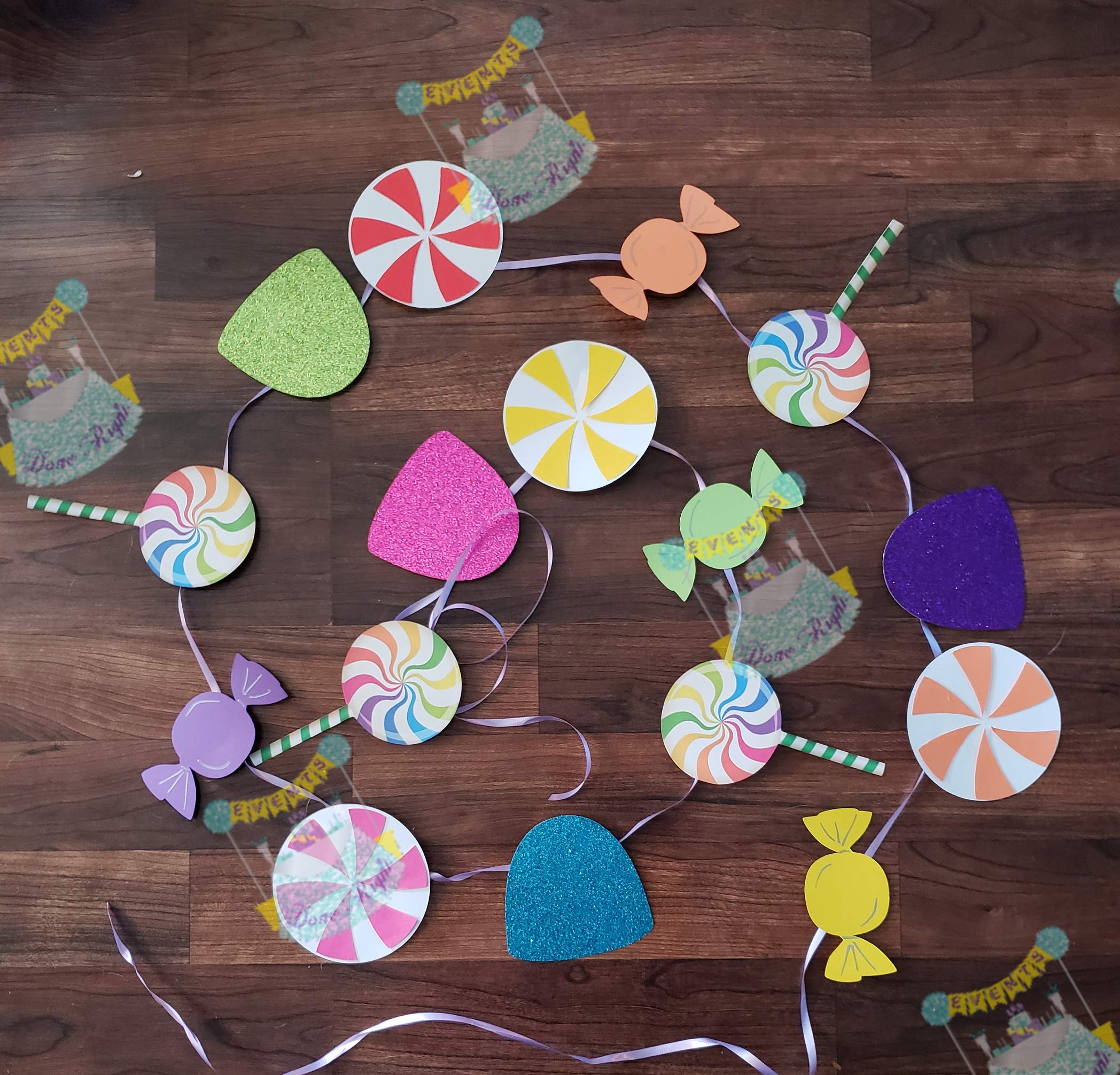 Candyland Party Decorations - Gumdrops, Lollipops & Candy Canes for Baby Showers & 1st Birthdays