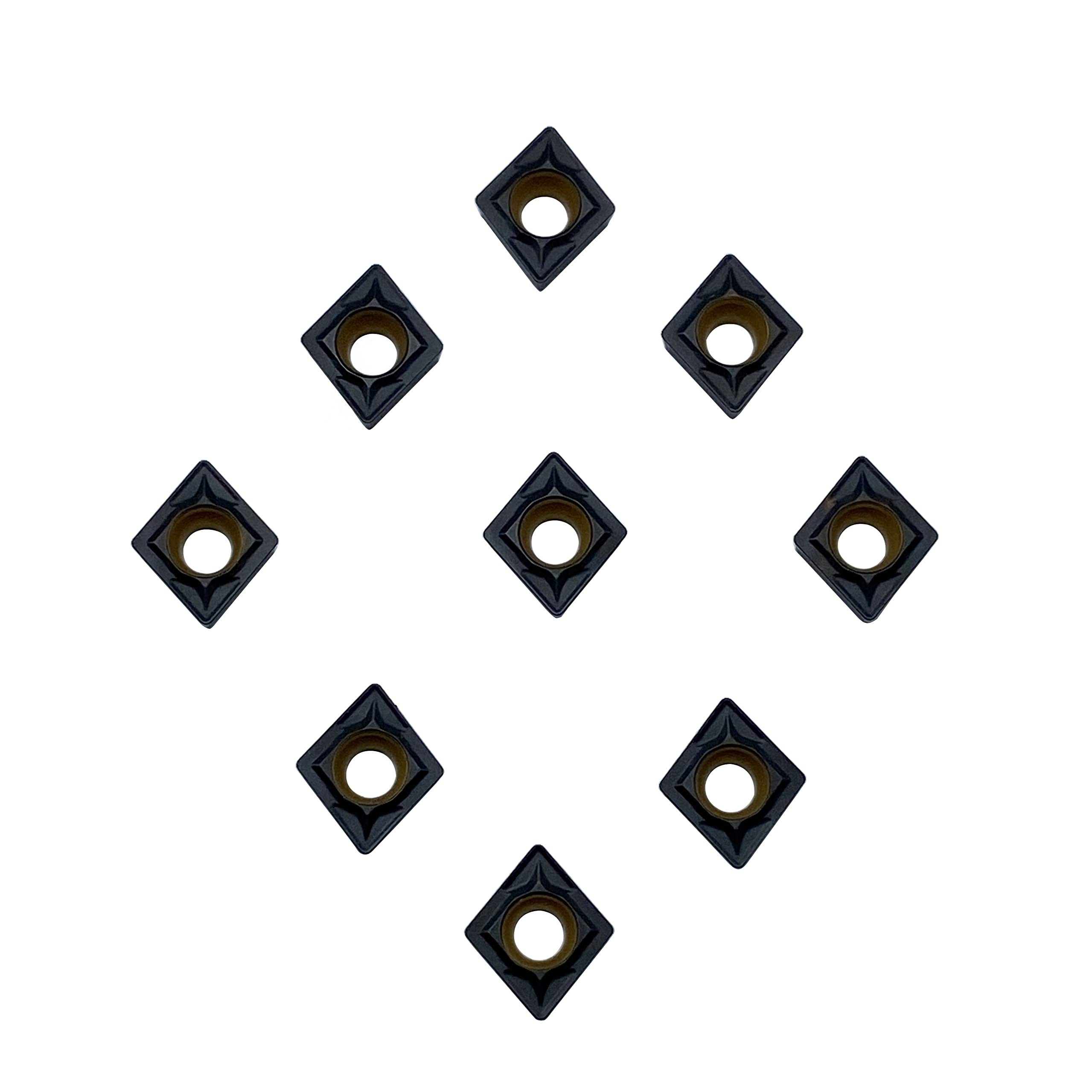 10pcs CCMT21.51 CCMT060204 Lathe Turning Inserts Cutting Tools for Cast Iron & Ductile Iron Parts - Ideal for CNC Turning, Milling & Metalworking Operations
