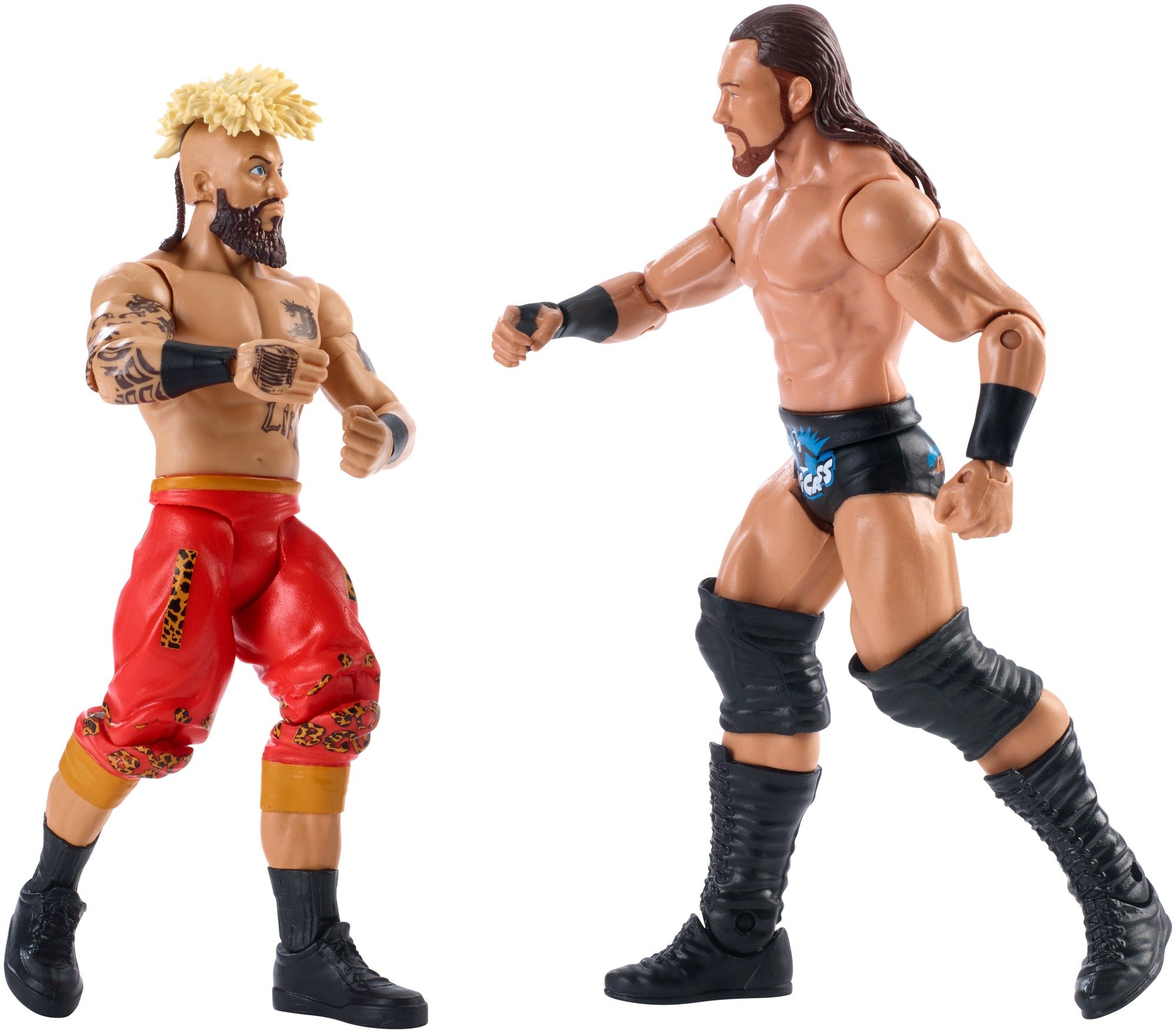 WWE Enzo Amore & Big Cass 2-Pack Action Figures - Official Wrestling Collectibles for Fans & Display Scenes