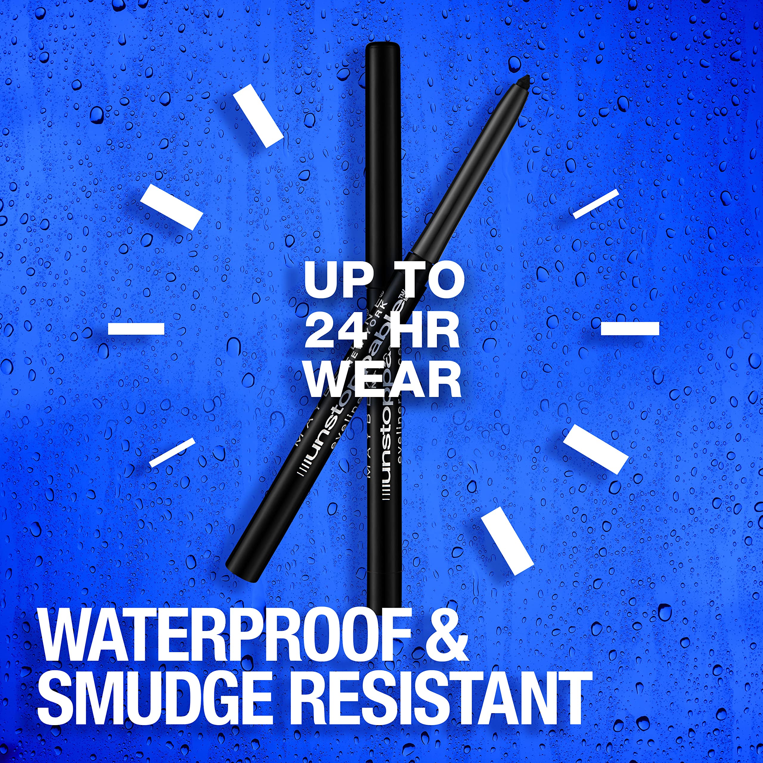 Maybelline New York Unstoppable Mechanical Eyeliner Pencil - Smudge-Proof & Long-Lasting - Pewter Gray (0.01 oz) - Perfect for Day to Night Makeup Looks