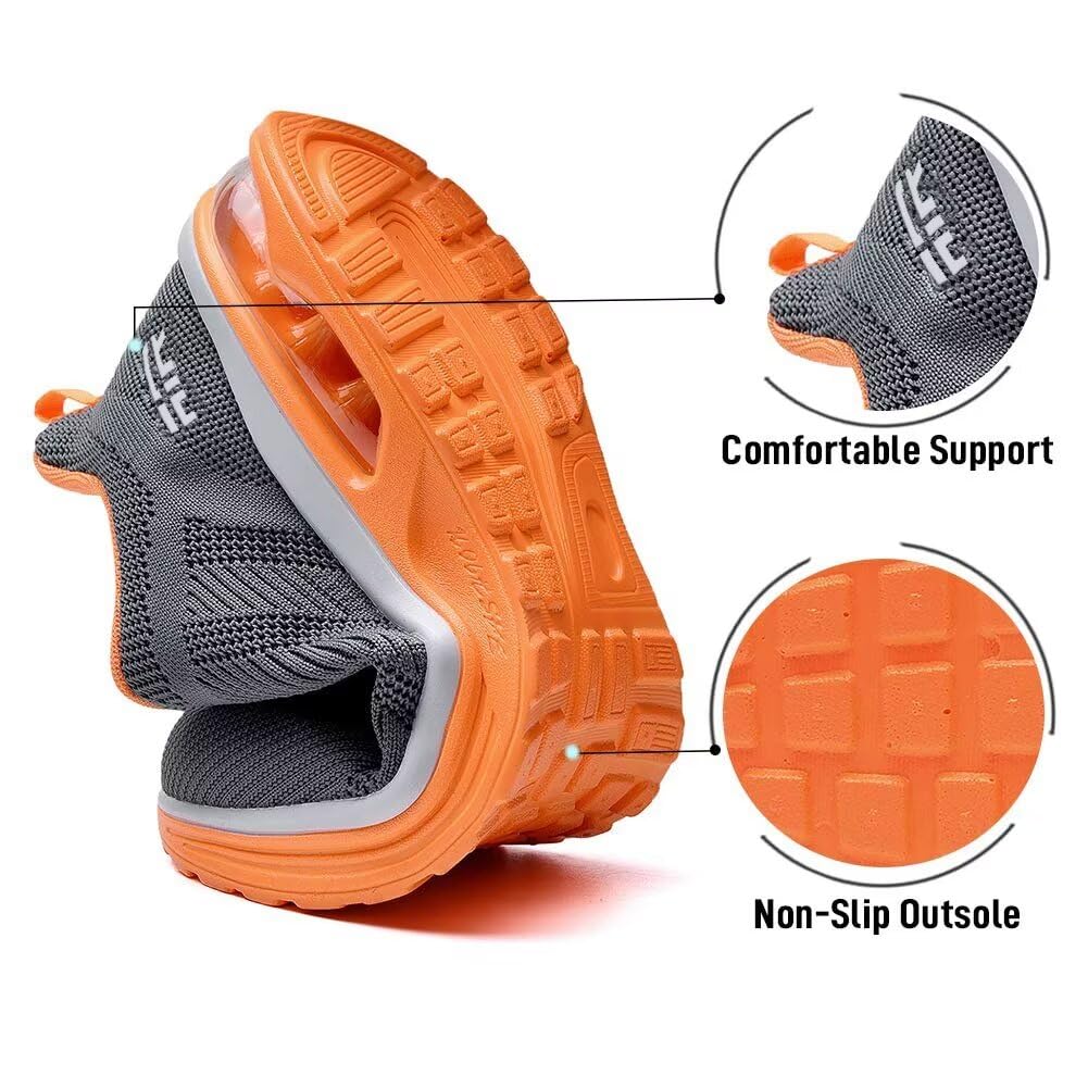 Lamincoa Women's Lightweight Running Shoes - Breathable Mesh Sneakers with Air Cushion for Walking, Tennis, Gym Workout & Sports | Non-Slip Comfort for Daily Wear, Jogging & Fitness Training