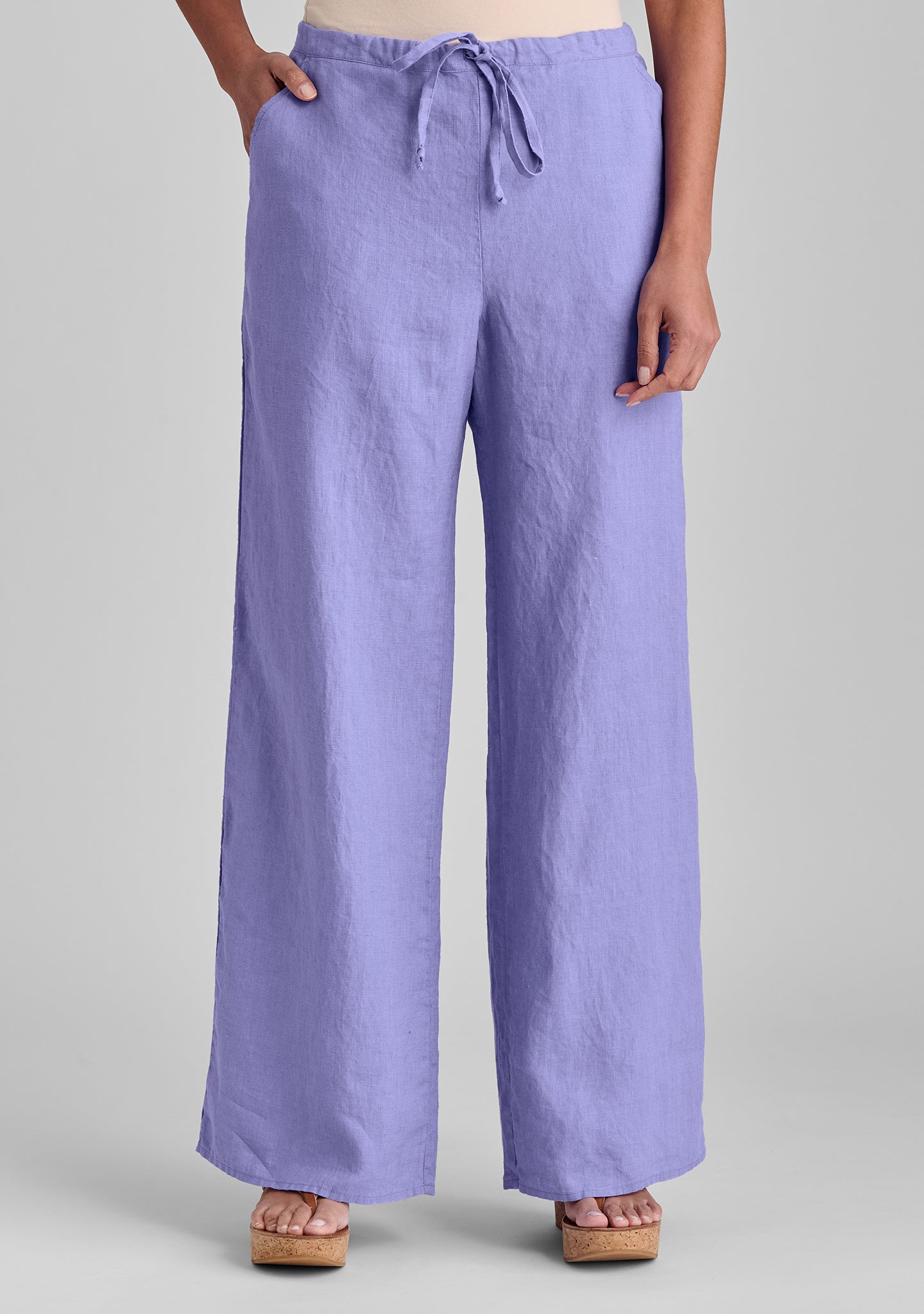 Stylish Full Length Linen Pants for Women - Comfortable Summer Picnic Pants - Perfect for Outdoor Activities, Beach Vacations & Casual Wear
