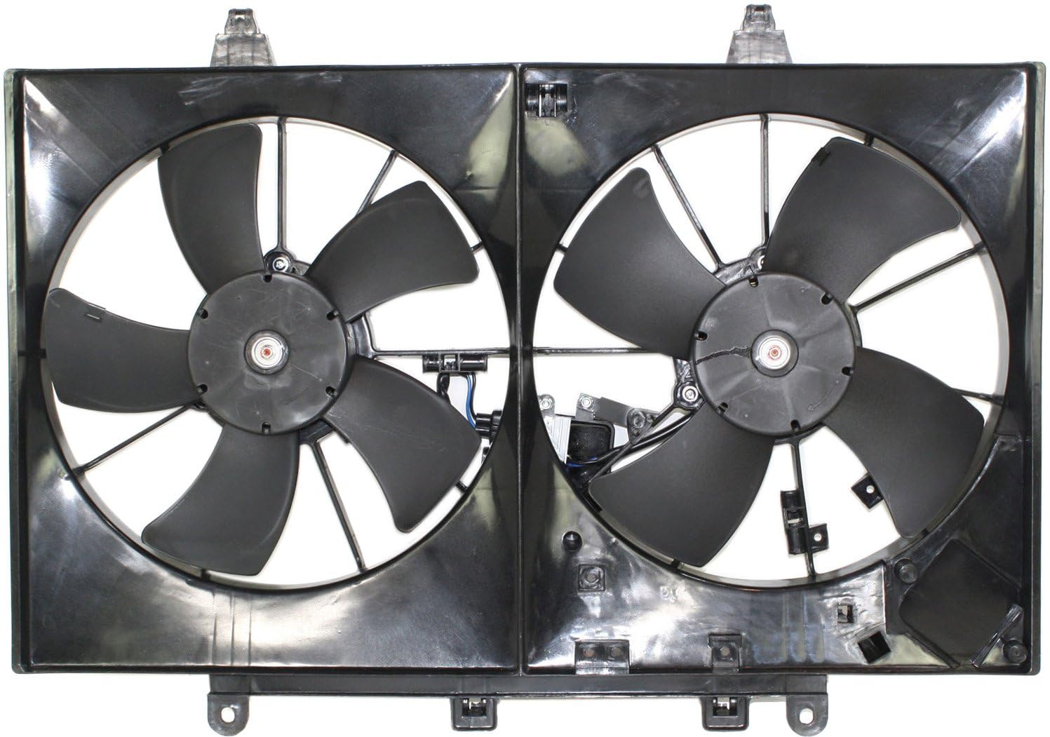 Go-Parts Radiator Fan Assembly with Control Module for Infiniti M35 (2006-2008) & M45 (2006-2010) - Direct Replacement for 2007 2008 2009 Models - Perfect for Engine Cooling & Overheating Prevention