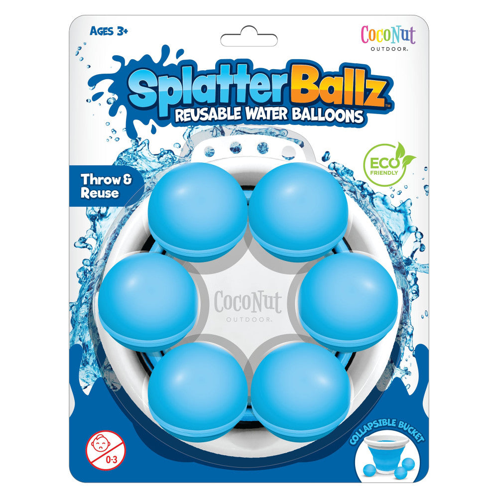 Outdoor SplatterBallz Magnetic Water Balloon Battle Kit - Blue | Fun Water Balloon Games for Kids Ages 5+ | Perfect for Backyard Parties, Summer Activities & Family Gatherings