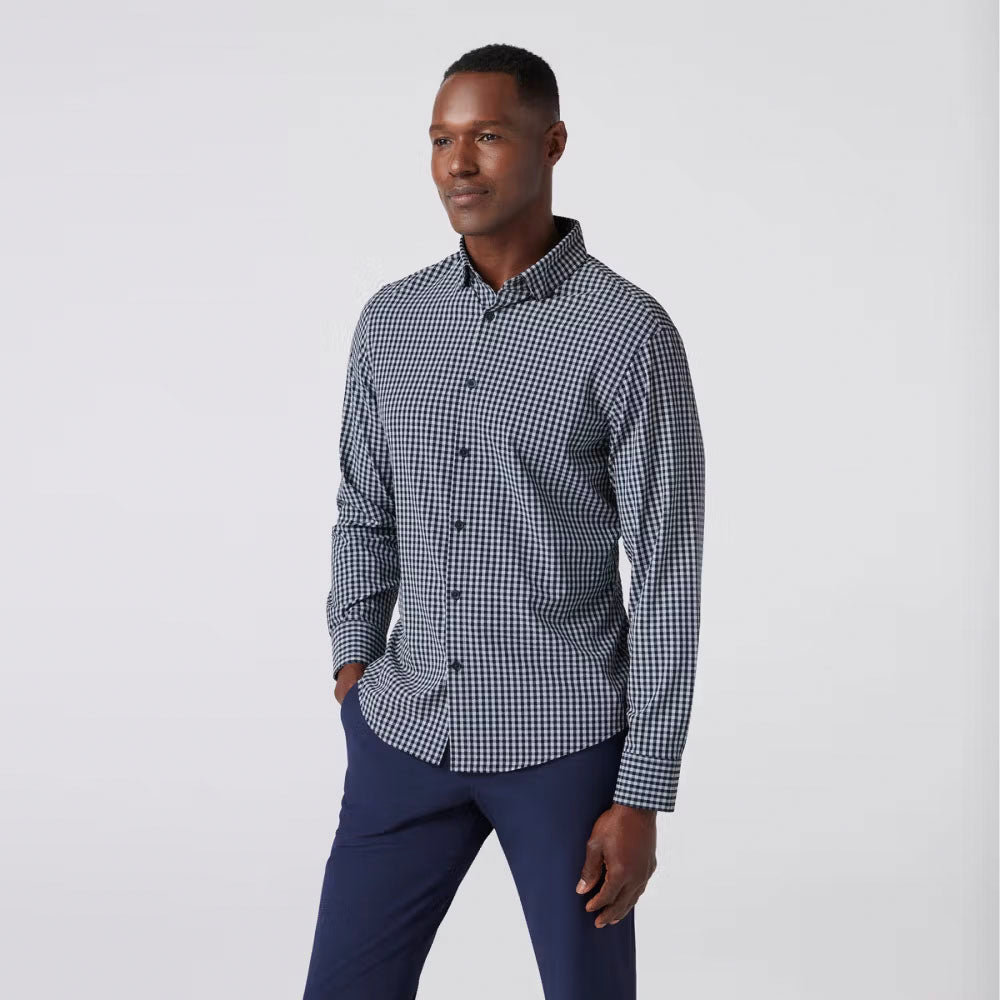 Premium Men's Leeward No-Tuck Dress Shirt - Slim Fit Wrinkle-Free Business Casual Shirt for Office, Wedding & Formal Events