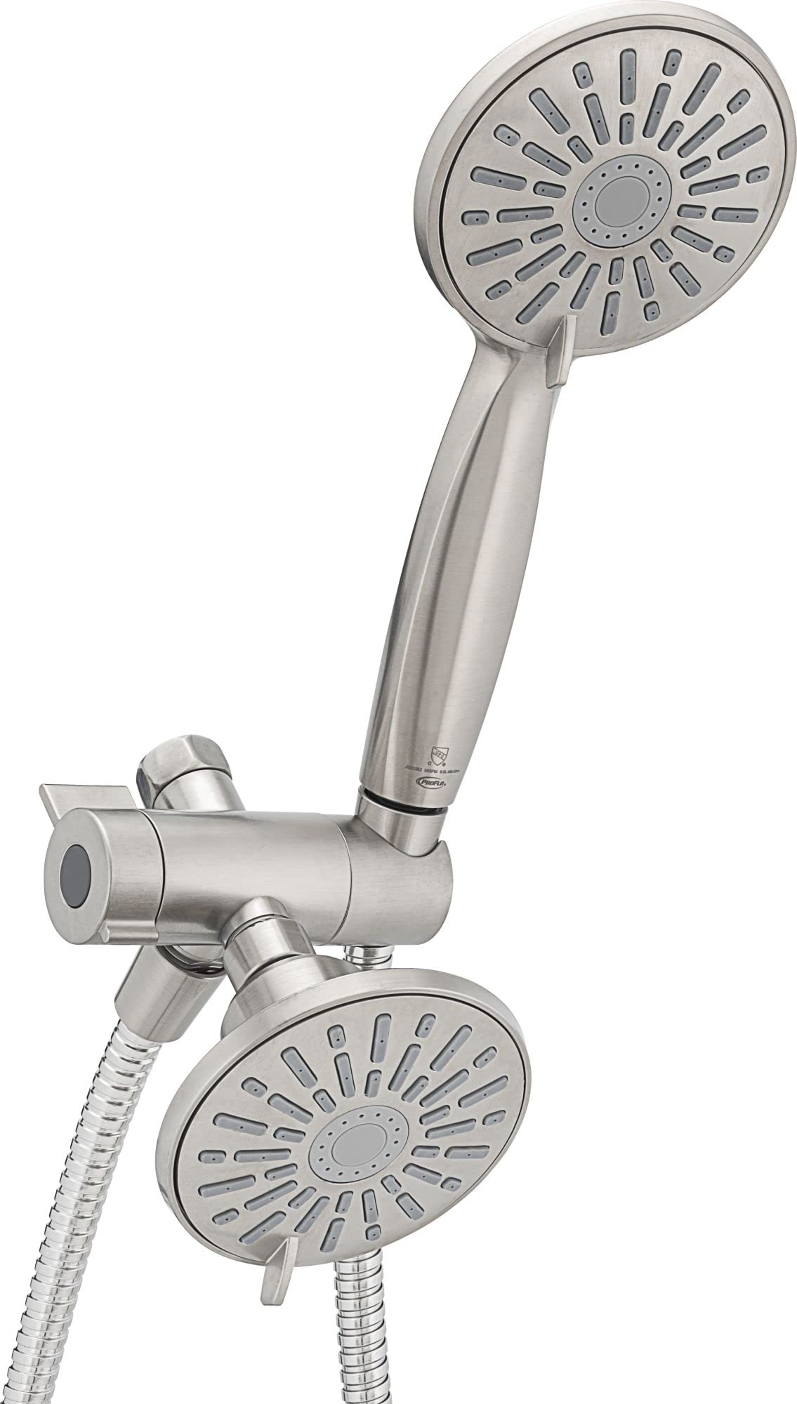 PROFLO PFSHK318 1.8 GPM Multi-Function Shower Head with Handheld Shower Combo in Brushed Nickel Finish - Perfect for Bathroom Renovation & Spa-Like Shower Experience