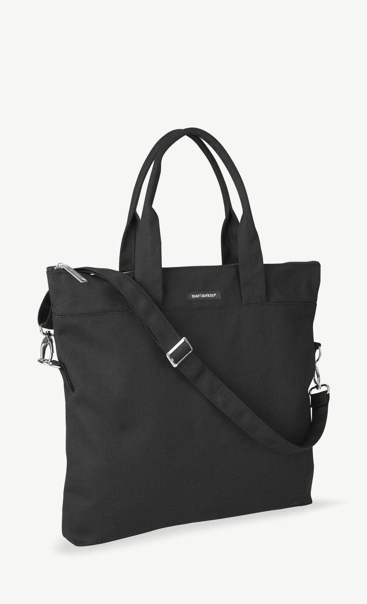 Marimekko Veera Tote Bag - Large Canvas Shopping Bag with Bold Floral Print - Perfect for Beach, Work & Daily Use