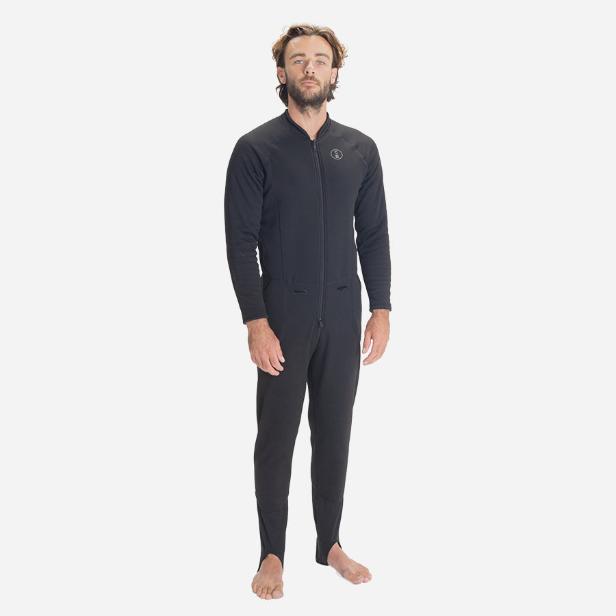 Fourth Element Men's Arctic One Piece Wetsuit - Black | Thermal Diving Suit for Cold Water Scuba & Spearfishing | Perfect for Winter Ocean Adventures
