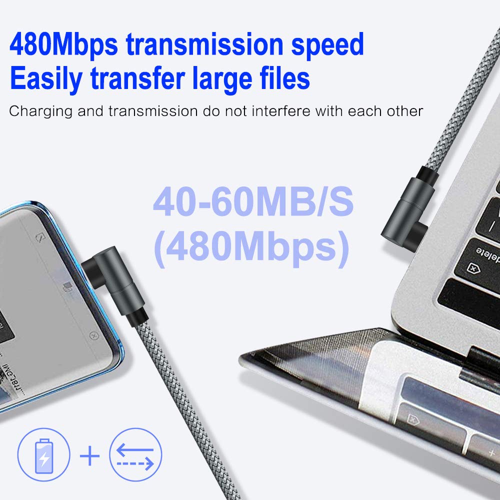 Premium 6FT USB C to Lightning Cable - Fast Charging & Power Delivery for iPhone 13/12/11/X/8 & iPad | Durable Gray Charger Cord | Perfect for Home, Office & Travel Use