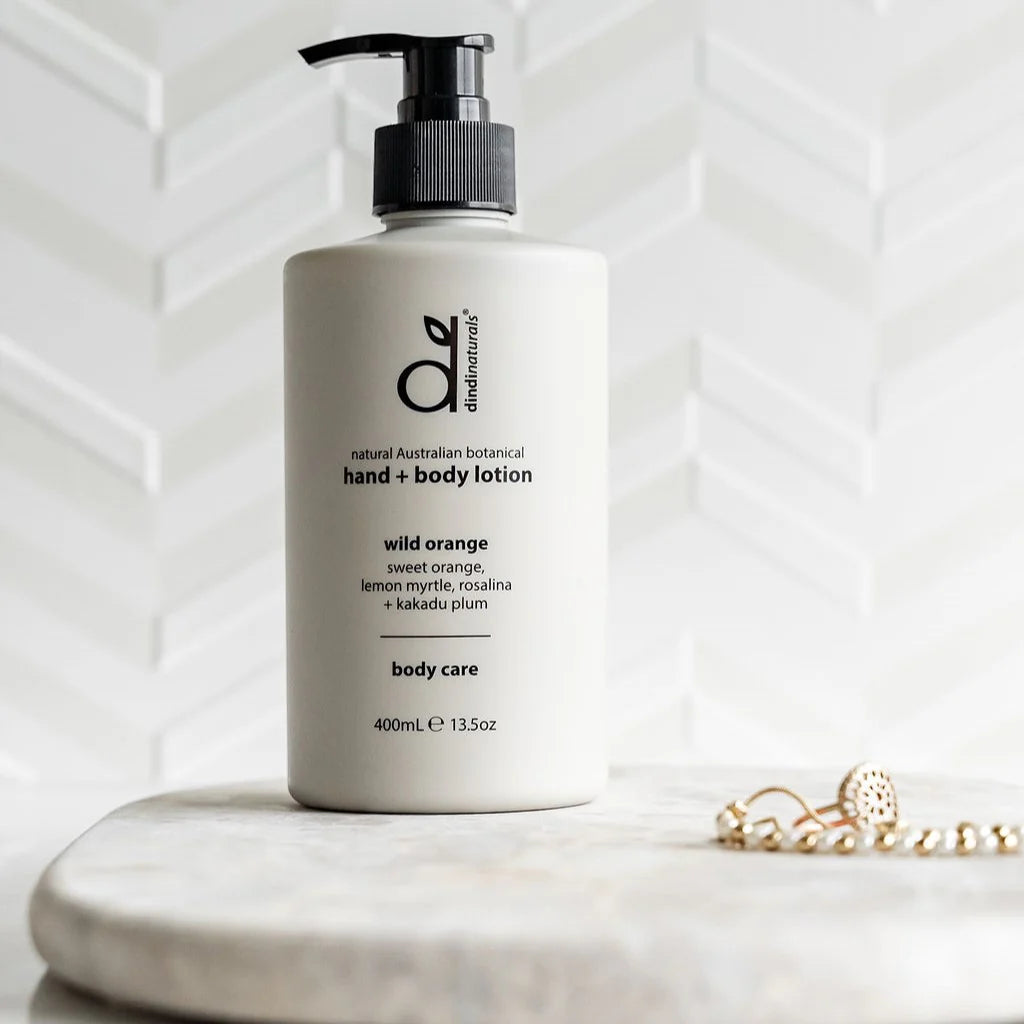 Dindi Naturals Organic Hand & Body Lotion - Wild Orange Scent | Hydrating Moisturizer for Dry Skin | Perfect for Daily Use at Home, Office & Travel