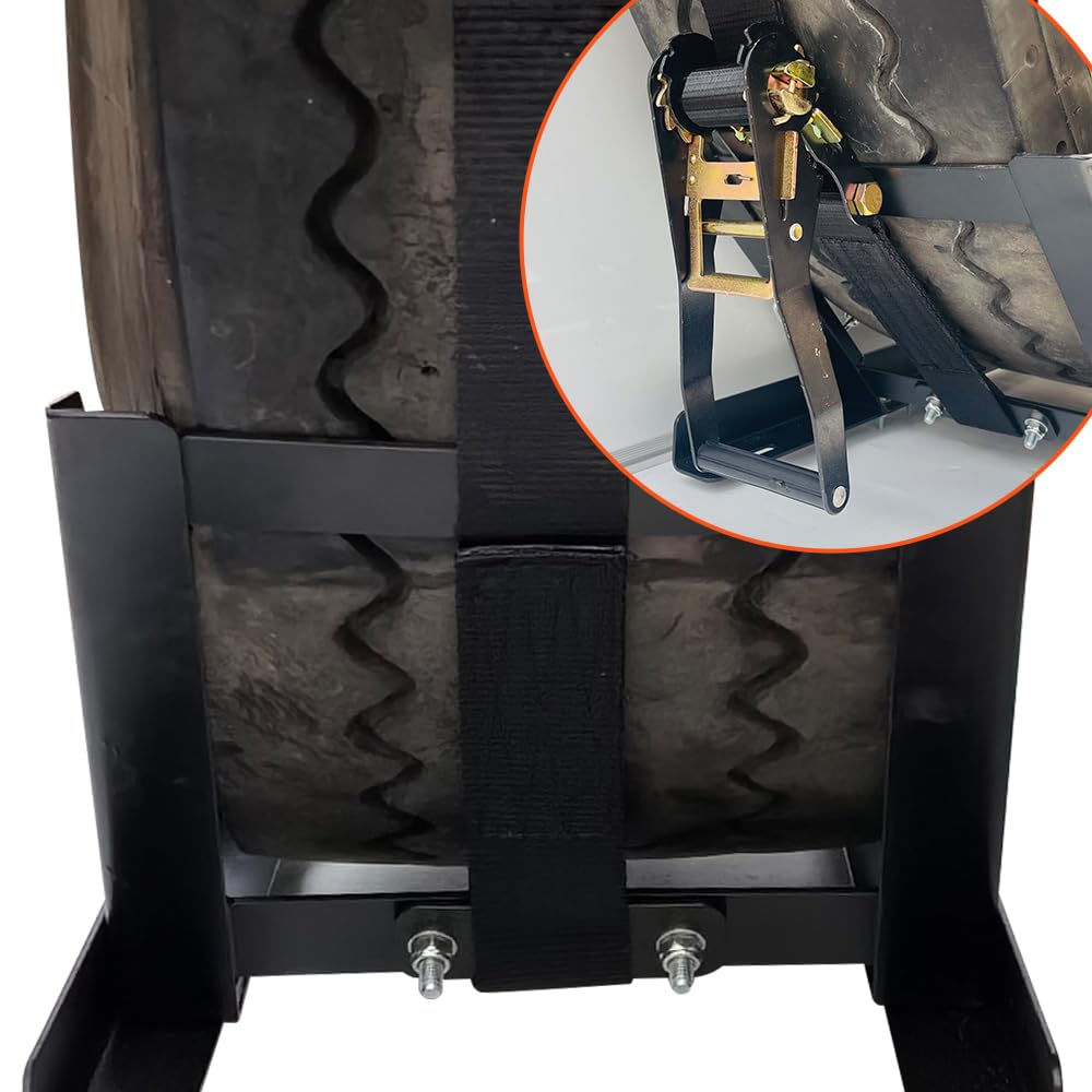 Heavy Duty Semi-Truck Spare Tire Carrier - Secure & Easy Mount Spare Wheel Holder for Commercial Trucks | Roadside Emergency & Long Haul Travel Essential