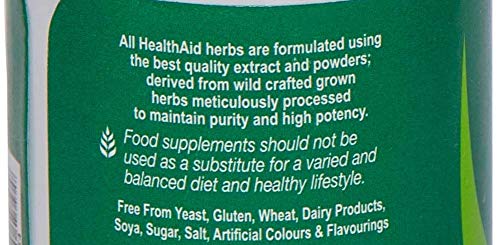 HealthAid Spirulina 500mg 60 Tablets | Organic Superfood Supplement for Immune Support & Detox | Perfect for Daily Wellness Routine & Energy Boost