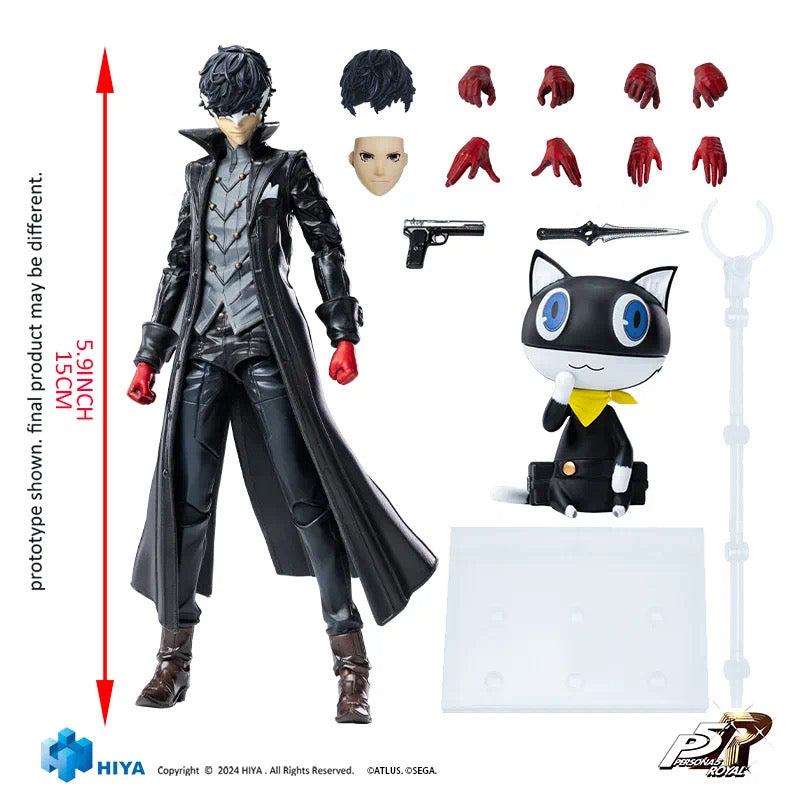 Pre-Order Hiya Toys 15cm 1/12 Scale 6-Inch Joker Action Figure - Persona 5 Collectible Model for Display & Gaming Scenes