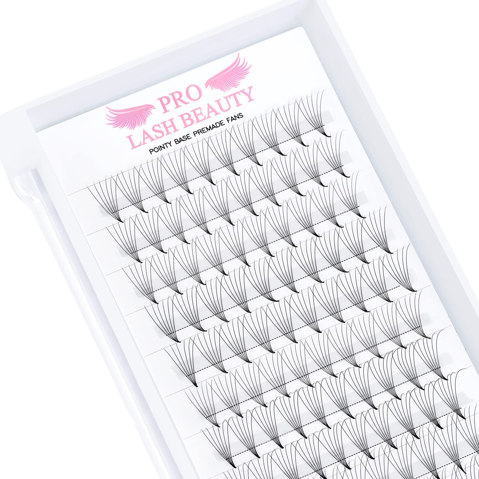 6D-D-0.07-10mm Premade Volume Eyelash Extensions - Pointed Base Fans with C/D Curl for Dramatic Look | Perfect for Weddings, Parties & Professional Lash Artists