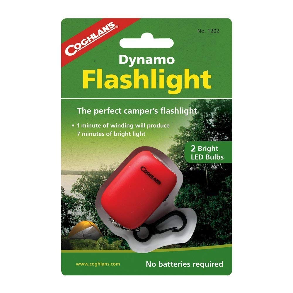 Coghlan's Dynamo Flashlight Set - Hand Crank LED Emergency Flashlights for Camping, Hiking & Power Outages