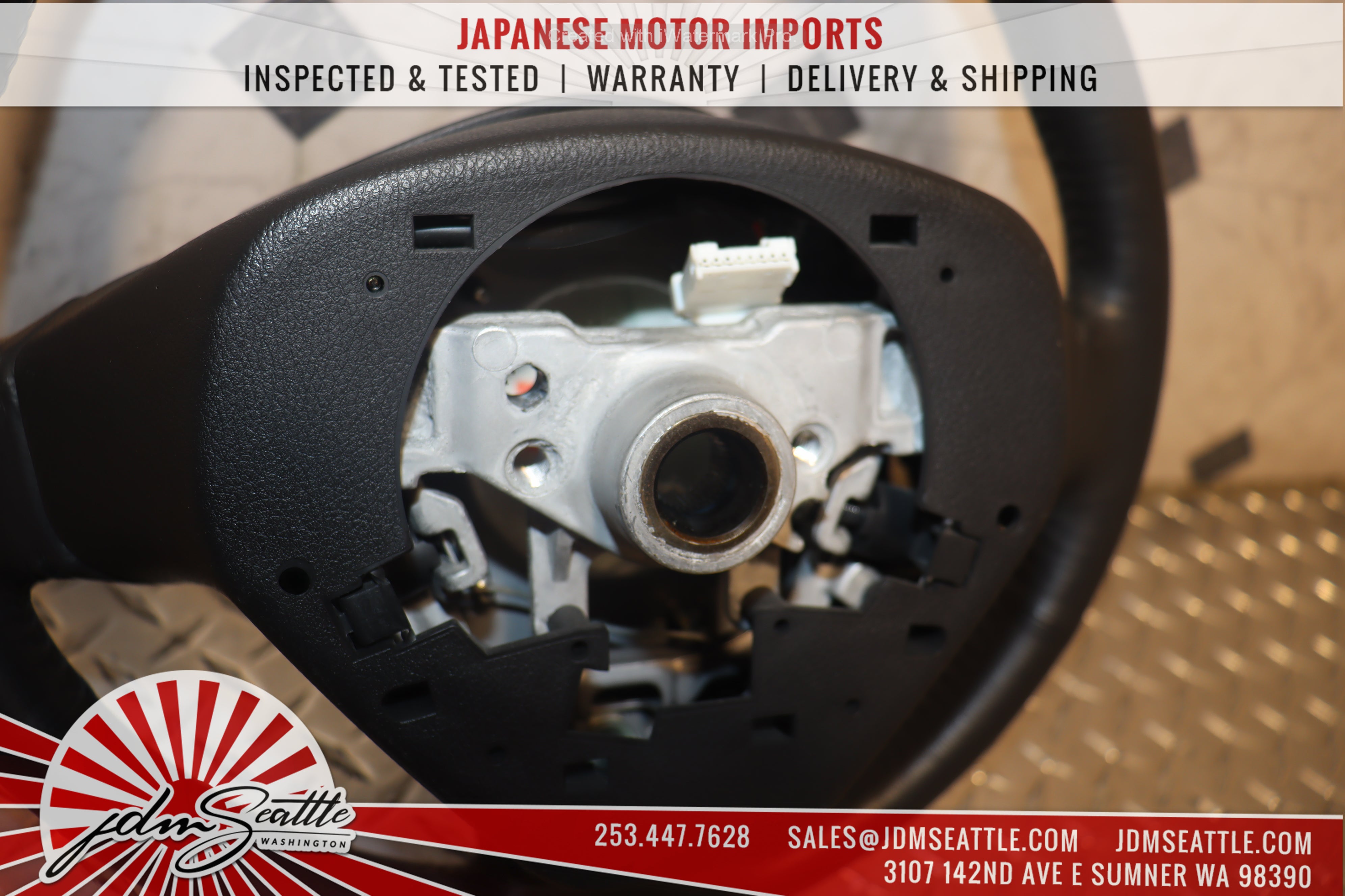 2008-2014 Subaru Impreza WRX STI GRB GVF OEM Steering Wheel - JDM Replacement for Enhanced Driving Experience - Perfect for Racing & Daily Commute