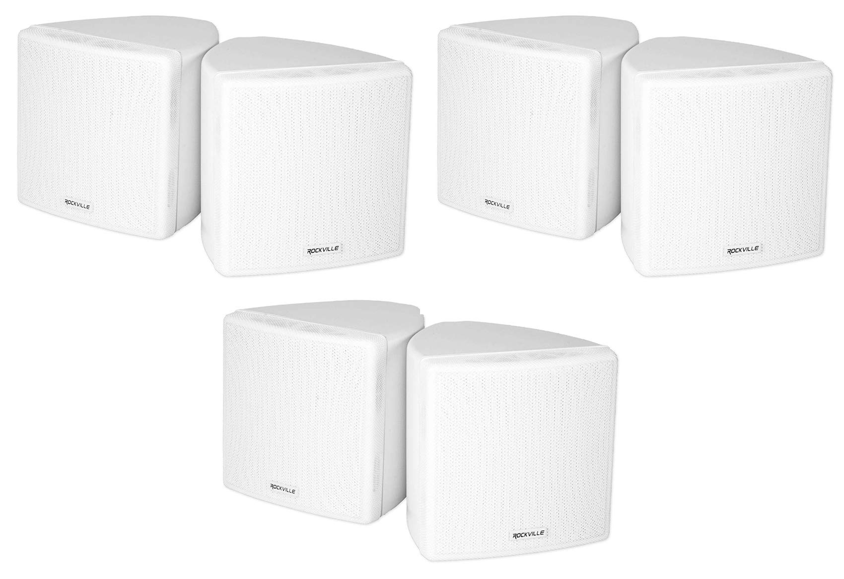 Rockville 6 Cube 70V White 3.5