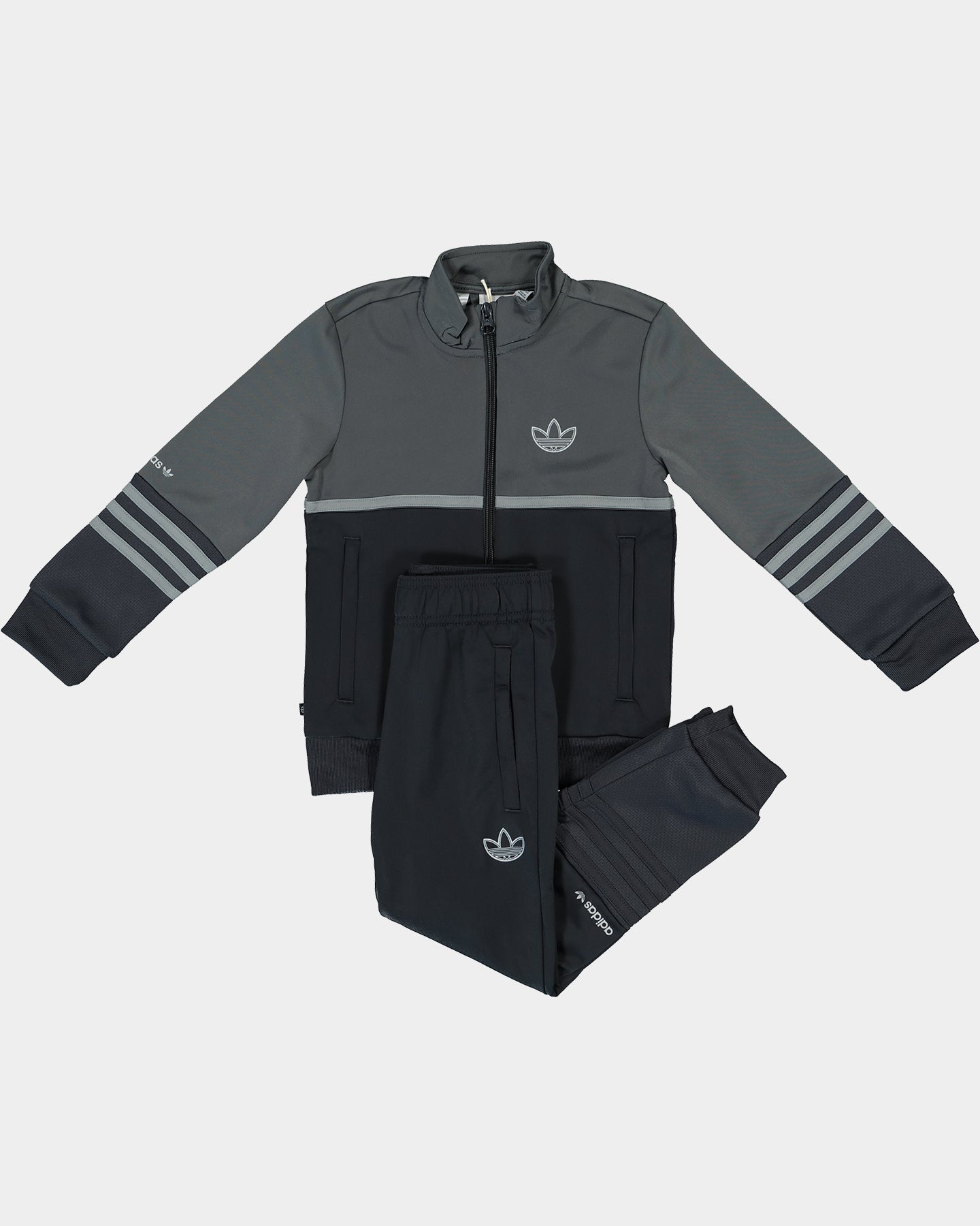 Adidas Kids' Grey Tracksuit Set - 5-Piece Athletic Outfit for Boys & Girls | Perfect for School, Sports & Casual Wear