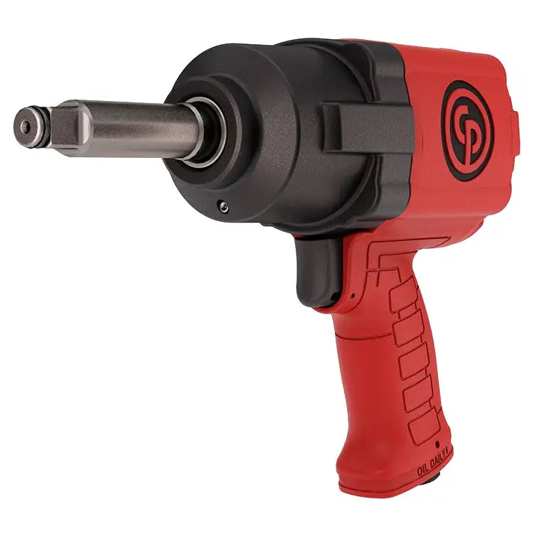CP7741 1/2 Inch Pneumatic Impact Wrench with 2 Extensions - Heavy Duty Air Impact Gun for Automotive Repair, Tire Changes & Construction Work