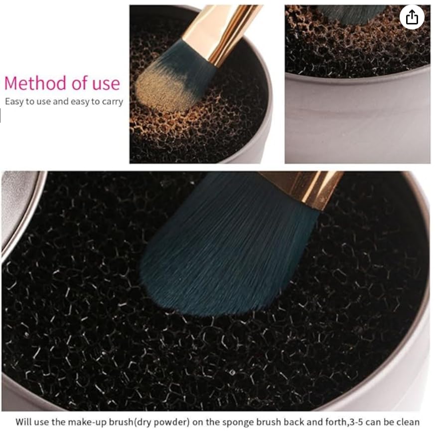 Professional Cossess Dry Makeup Brush Cleaner - Quick & Effective for Blush, Eyeshadow & Pigments | Pro Brush Cleanser for Daily Makeup Tools | Perfect for Home & Salon Use