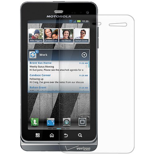 Amzer Anti-Glare Screen Protector for Motorola DROID 3 | HD Clear Matte Film | Includes Microfiber Cleaning Cloth | Scratch Resistant | 1-Pack Retail Packaging | Perfect for Office, Travel & Outdoor Use