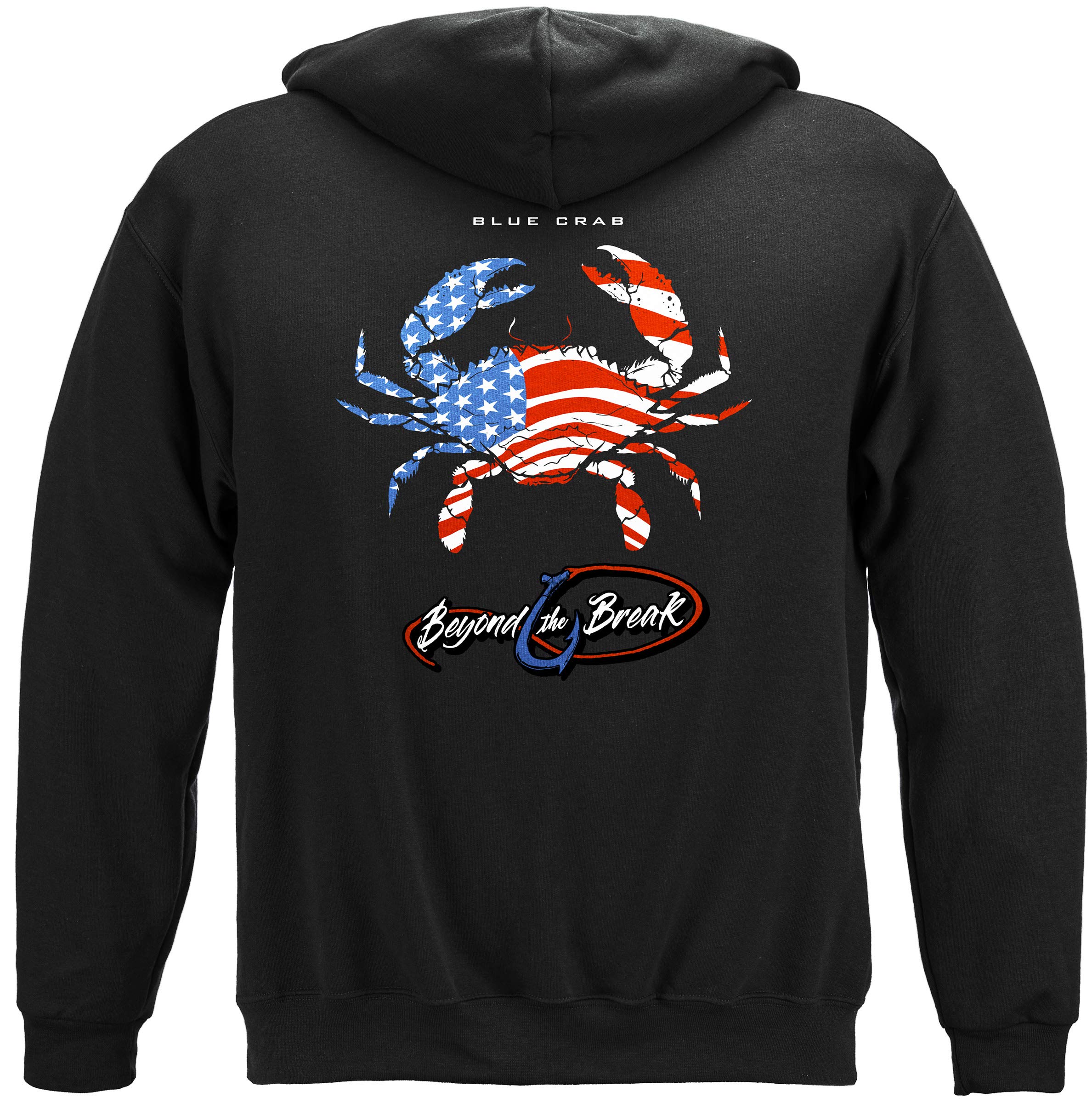 Erazor Bits Patriotic Fish Hoodies & Fishing Themed Cotton Jackets - Perfect for Outdoor Adventures, Camping, and Casual Wear